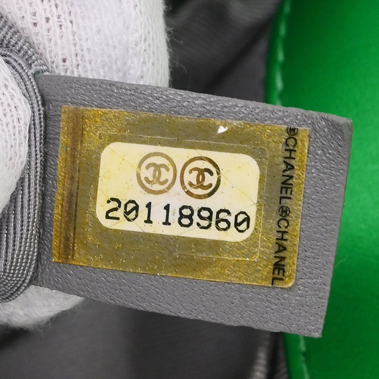 Boy Chanel Green Lambskin Medium Shoulder Bag 144892