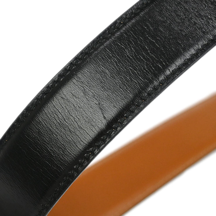 Gucci Black Leather Belt Small Good 105-42 036-519-0964 144895