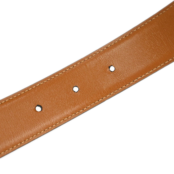 Gucci Black Leather Belt Small Good 105-42 036-519-0964 144895