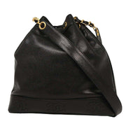 Chanel Black Calfskin Triple CC Bucket Shoulder Bag 144897
