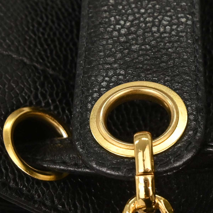 Chanel Black Calfskin Triple CC Bucket Shoulder Bag 144897