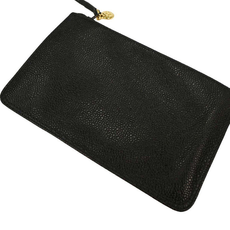 Chanel Black Calfskin Triple CC Bucket Shoulder Bag 144897