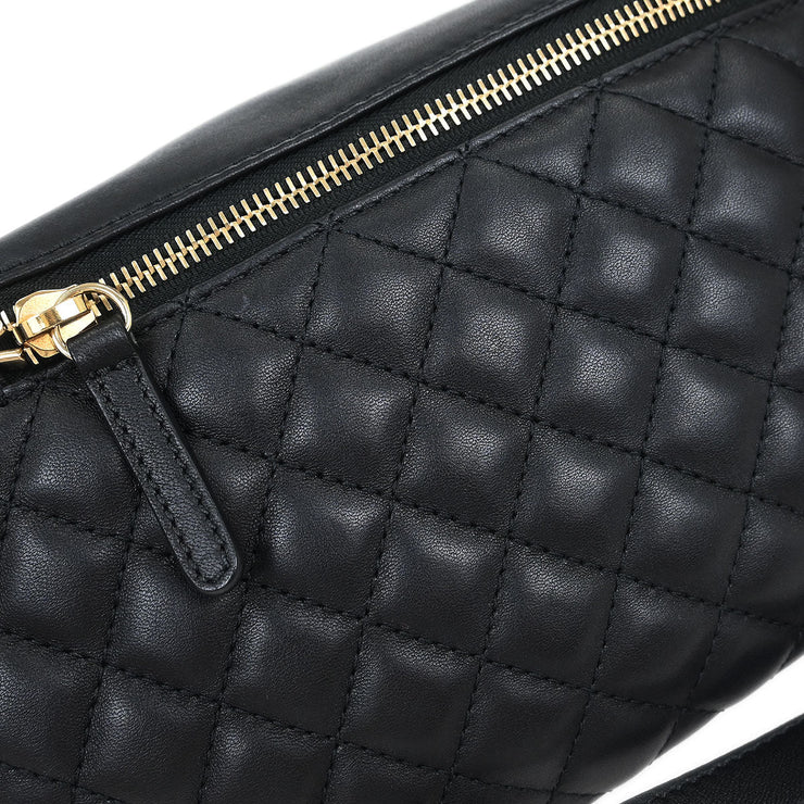 Chanel Black Lambskin Waist Bum Bag 144915
