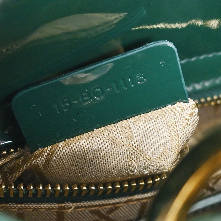 Christian Dior Green Patent leather Lady Dior Cannage Handbag 15-BO-1118 144919