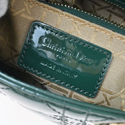 Christian Dior Green Patent leather Lady Dior Cannage Handbag 15-BO-1118 144919