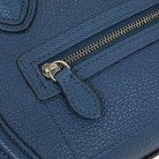 Celine Blue Leather Nano Luggage Tote Bag F-AT-1116 F-CU-1126 144920