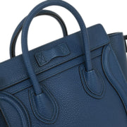 Celine Blue Leather Nano Luggage Tote Bag F-AT-1116 F-CU-1126 144920