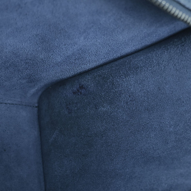 Celine Blue Leather Nano Luggage Tote Bag F-AT-1116 F-CU-1126 144920