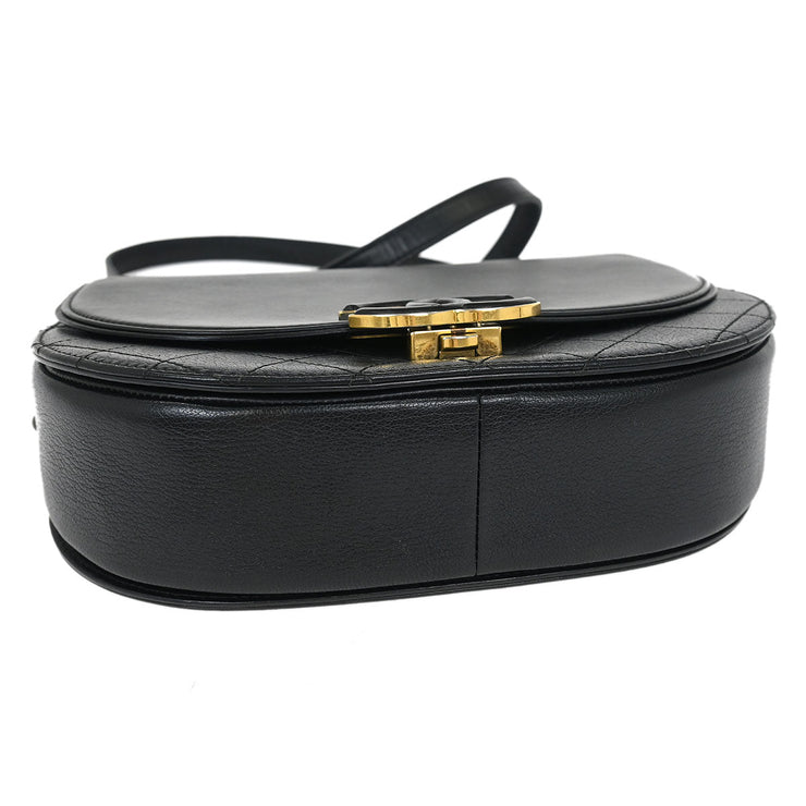 Chanel Black Calfskin Coco Curve 2way Handbag 144921