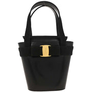 Salvatore Ferragamo Black Vara Bow Handbag BA216161 144922