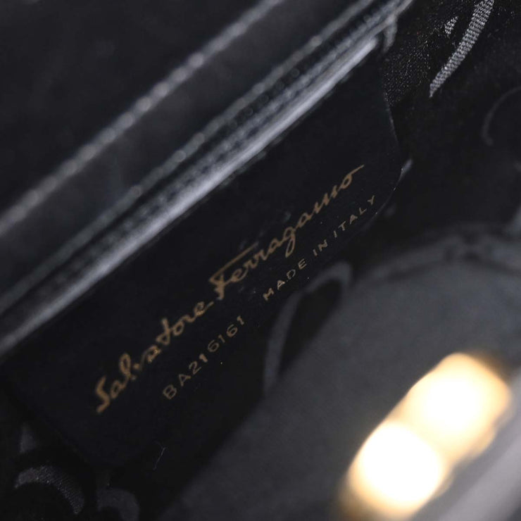 Salvatore Ferragamo Black Vara Bow Handbag BA216161 144922