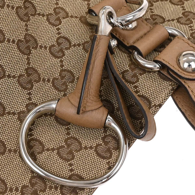 Gucci Beige Horsebit GG Tote Handbag 229852 204990 144923