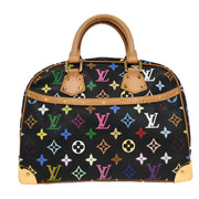 Louis Vuitton Black Monogram Multicolor Trouville Handbag M92662 MI0015 144928