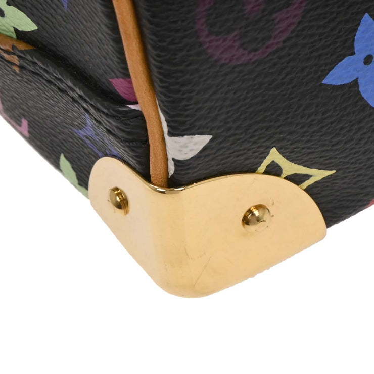 Louis Vuitton Black Monogram Multicolor Trouville Handbag M92662 MI0015 144928