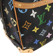 Louis Vuitton Black Monogram Multicolor Trouville Handbag M92662 MI0015 144928