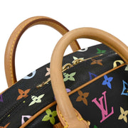 Louis Vuitton Black Monogram Multicolor Trouville Handbag M92662 MI0015 144928