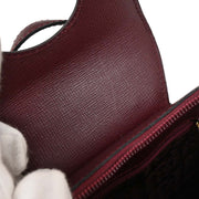 Cartier Bordeaux Leather Backpack EBDI 144929