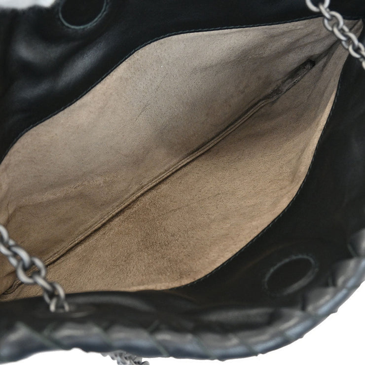 Bottega Veneta Black Intrecciato Chain Handbag BO0615543K 144933