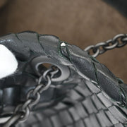 Bottega Veneta Black Intrecciato Chain Handbag BO0615543K 144933