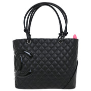 Chanel Black Calfskin Cambon Ligne Tote Handbag 144938