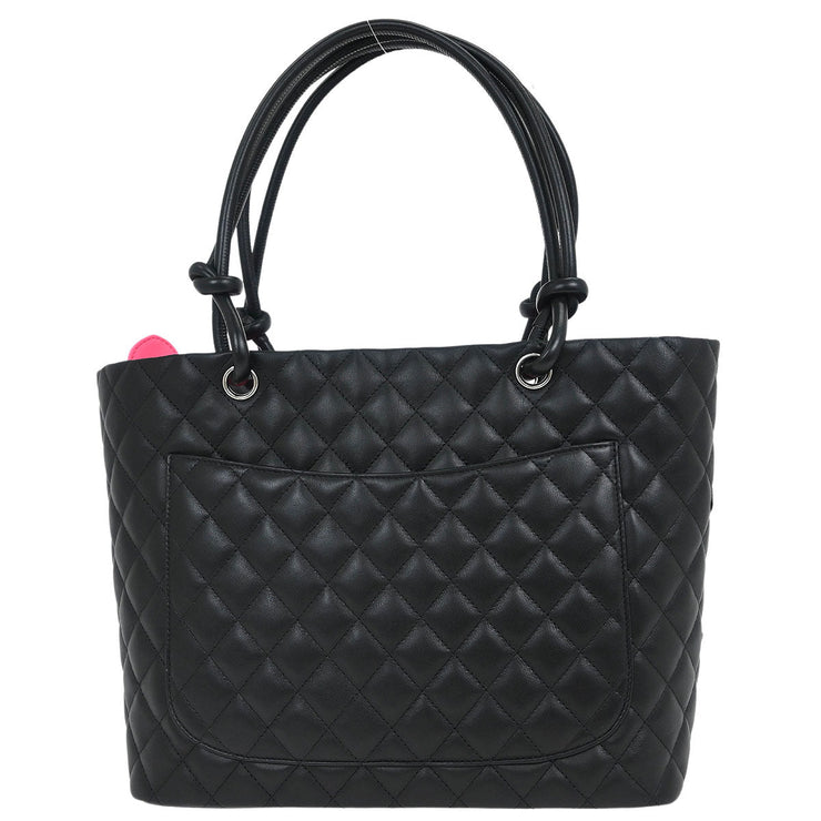 Chanel Black Calfskin Cambon Ligne Tote Handbag 144938