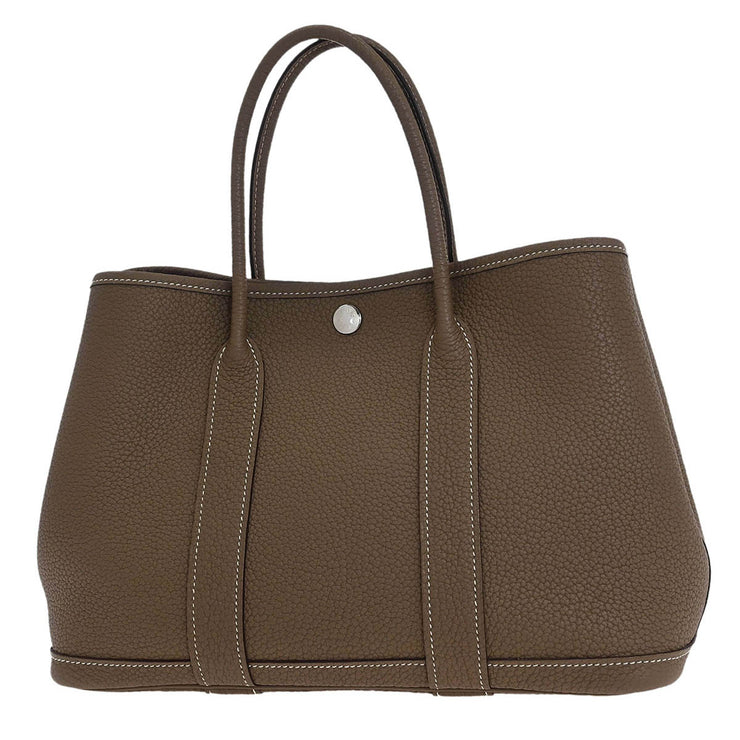 Hermes Etoupe Negonda Garden Party 30 TPM Tote Bag A012CM 144939