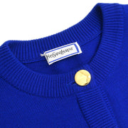 Yves Saint Laurent Cardigan Blue SS62-579 #M 144941