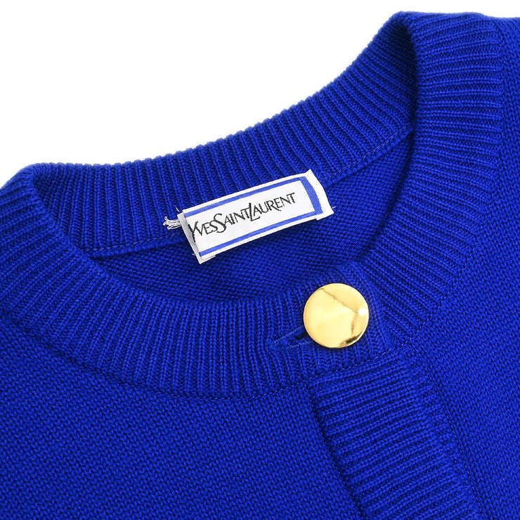 Yves Saint Laurent Cardigan Blue SS62-579 #M 144941