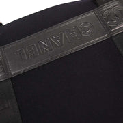 Chanel Black Felt Nylon Sport Line 2way Handbag 144944