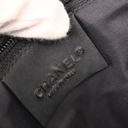 Chanel Black Felt Nylon Sport Line 2way Handbag 144944