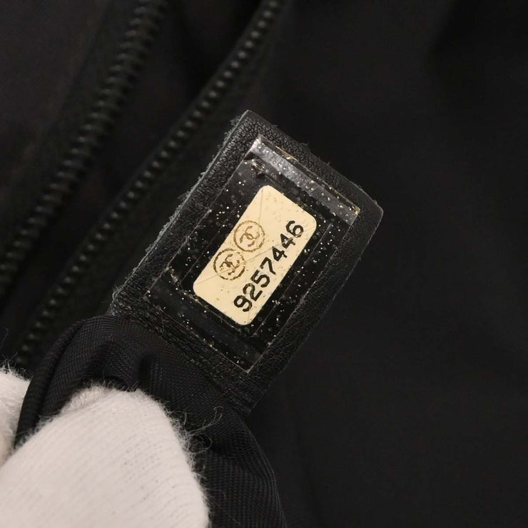 Chanel Black Felt Nylon Sport Line 2way Handbag 144944