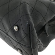 Chanel Black Calfskin Urban Shopping Tote 2way Handbag 144955