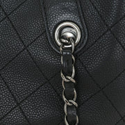 Chanel Black Calfskin Urban Shopping Tote 2way Handbag 144955