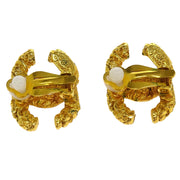 Chanel Gold CC Earrings Clip-On 93A 144956