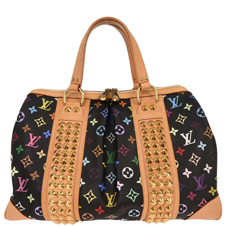 Louis Vuitton Black Multicolor Courtney GM Handbag M40261 CA0190 144959