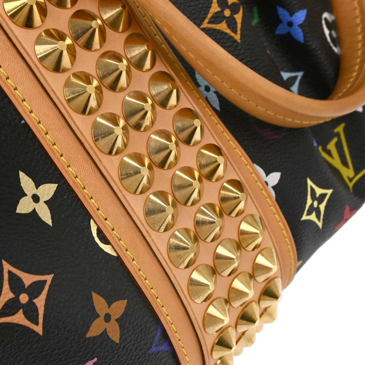 Louis Vuitton Black Multicolor Courtney GM Handbag M40261 CA0190 144959