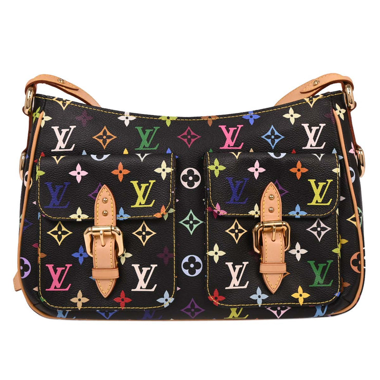 Louis Vuitton Black Monogram Multicolor Lodge GM M40052 FL1006 144960