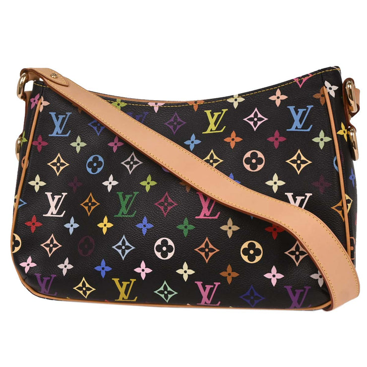 Louis Vuitton Black Monogram Multicolor Lodge GM M40052 FL1006 144960