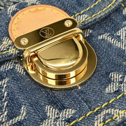 Louis Vuitton Blue Monogram Denim Patchwork Pouchy Handbag M95382 VI0037 144962