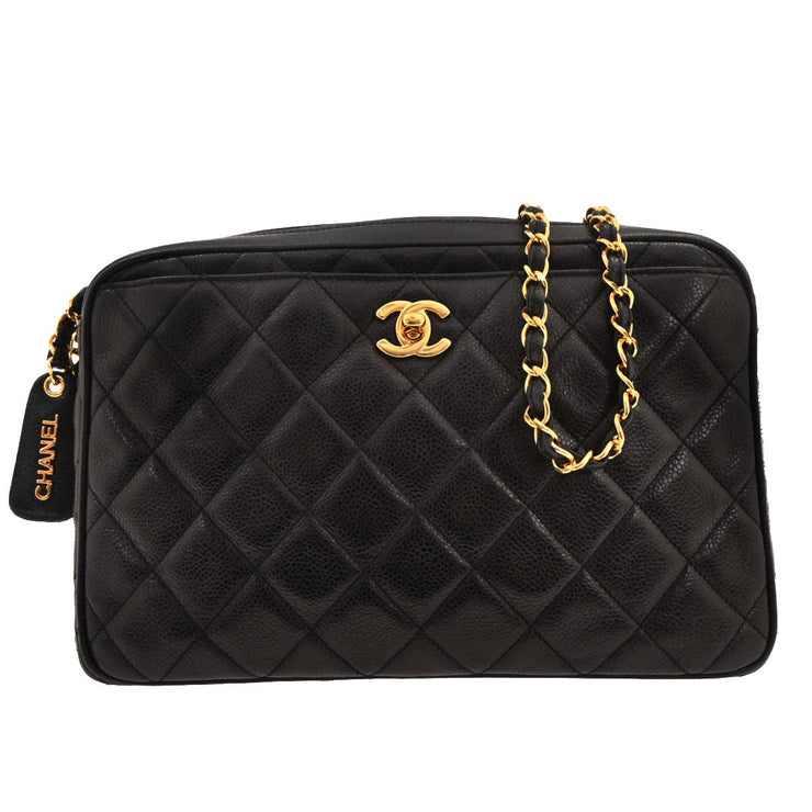 Chanel Black Calfskin Camera Bag Large 144964