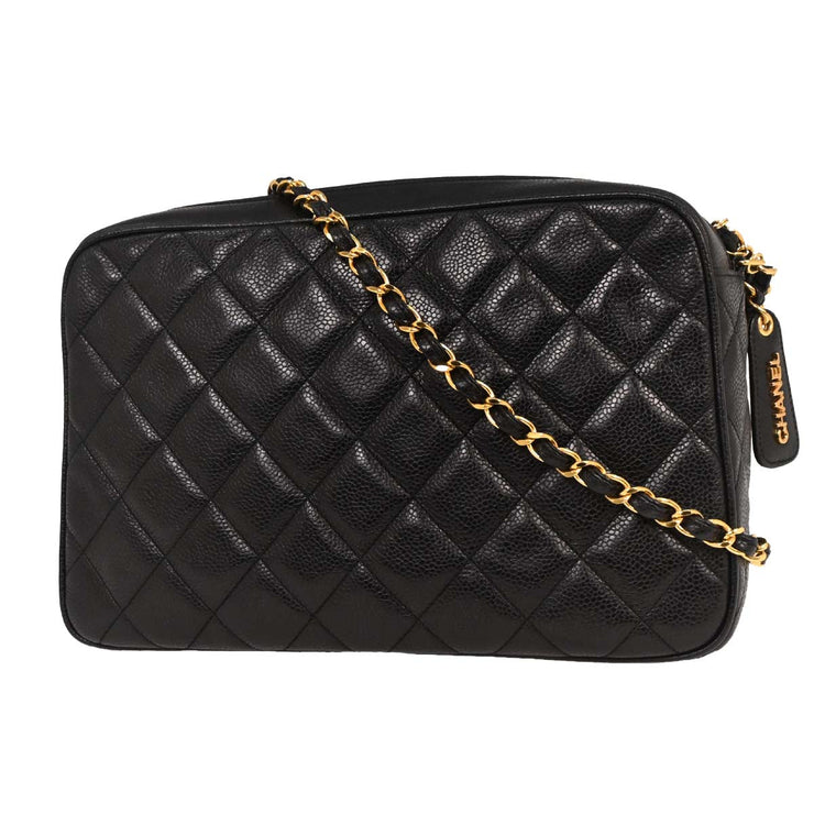 Chanel Black Calfskin Camera Bag Large 144964