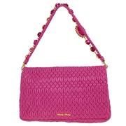 Miu Miu Pink Lambskin Nappa Crystal Handbag 194/A 144965