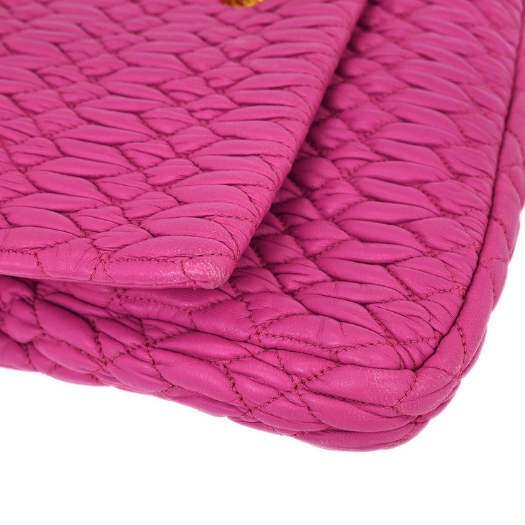 Miu Miu Pink Lambskin Nappa Crystal Handbag 194/A 144965