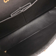 Chanel Gray Wool Medium Classic Double Flap Shoulder Bag 144967