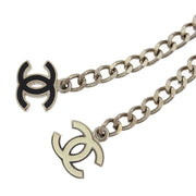 Chanel Chain Belt Silver Camellia Small Good 05P 144974