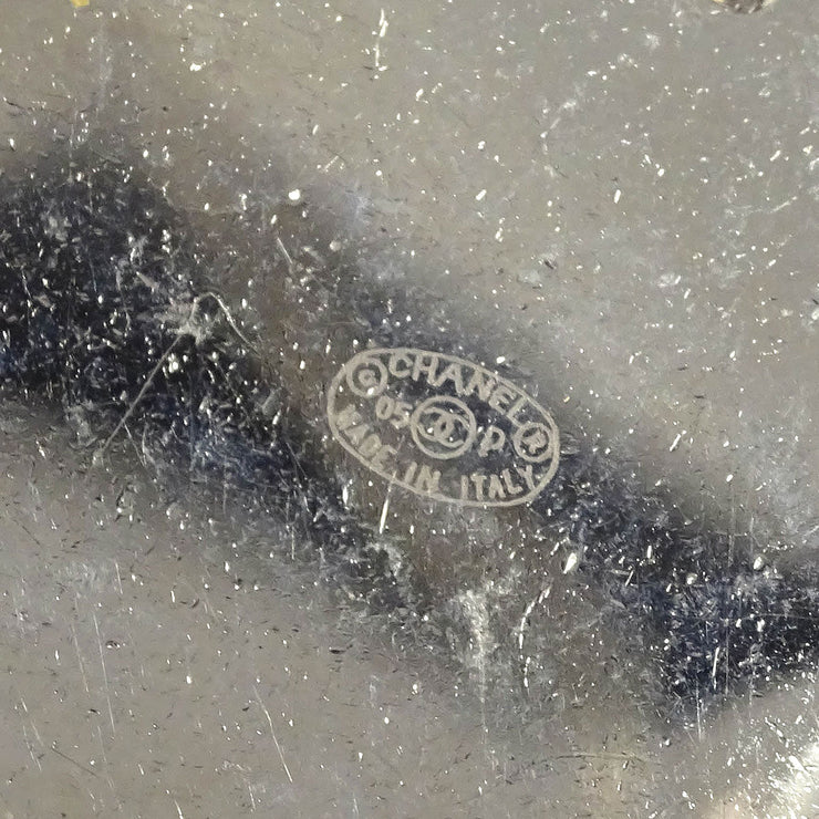 Chanel Chain Belt Silver Camellia Small Good 05P 144974