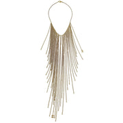 Chanel Gold Fringe Chain Necklace 02A 144978