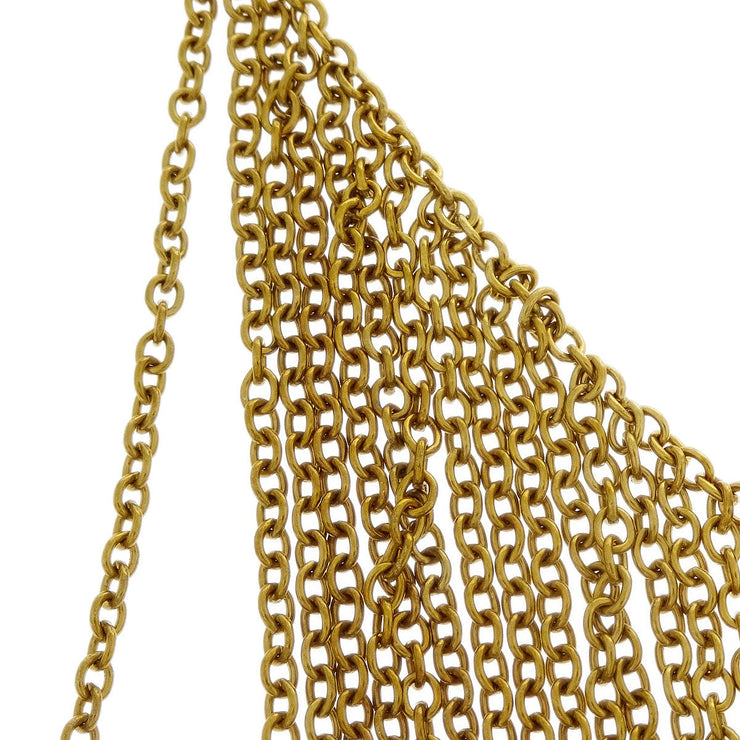 Chanel Gold Fringe Chain Necklace 02A 144978