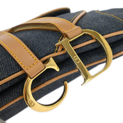 Christian Dior Navy Denim Double Saddle Handbag RU0091 144980