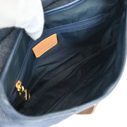Christian Dior Navy Denim Double Saddle Handbag RU0091 144980